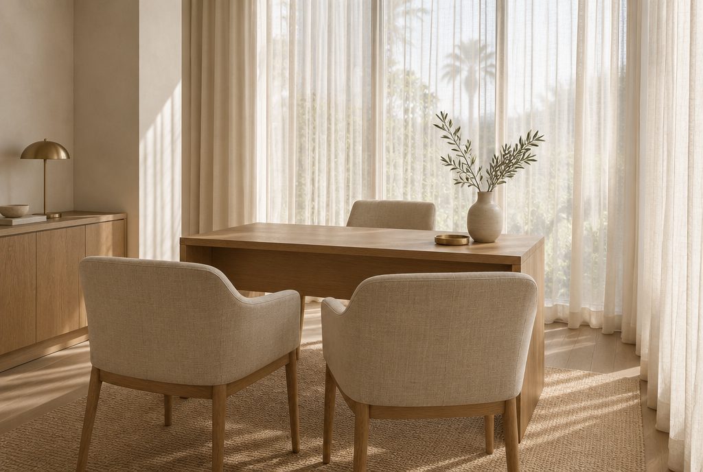 A quiet consultation room with morning light